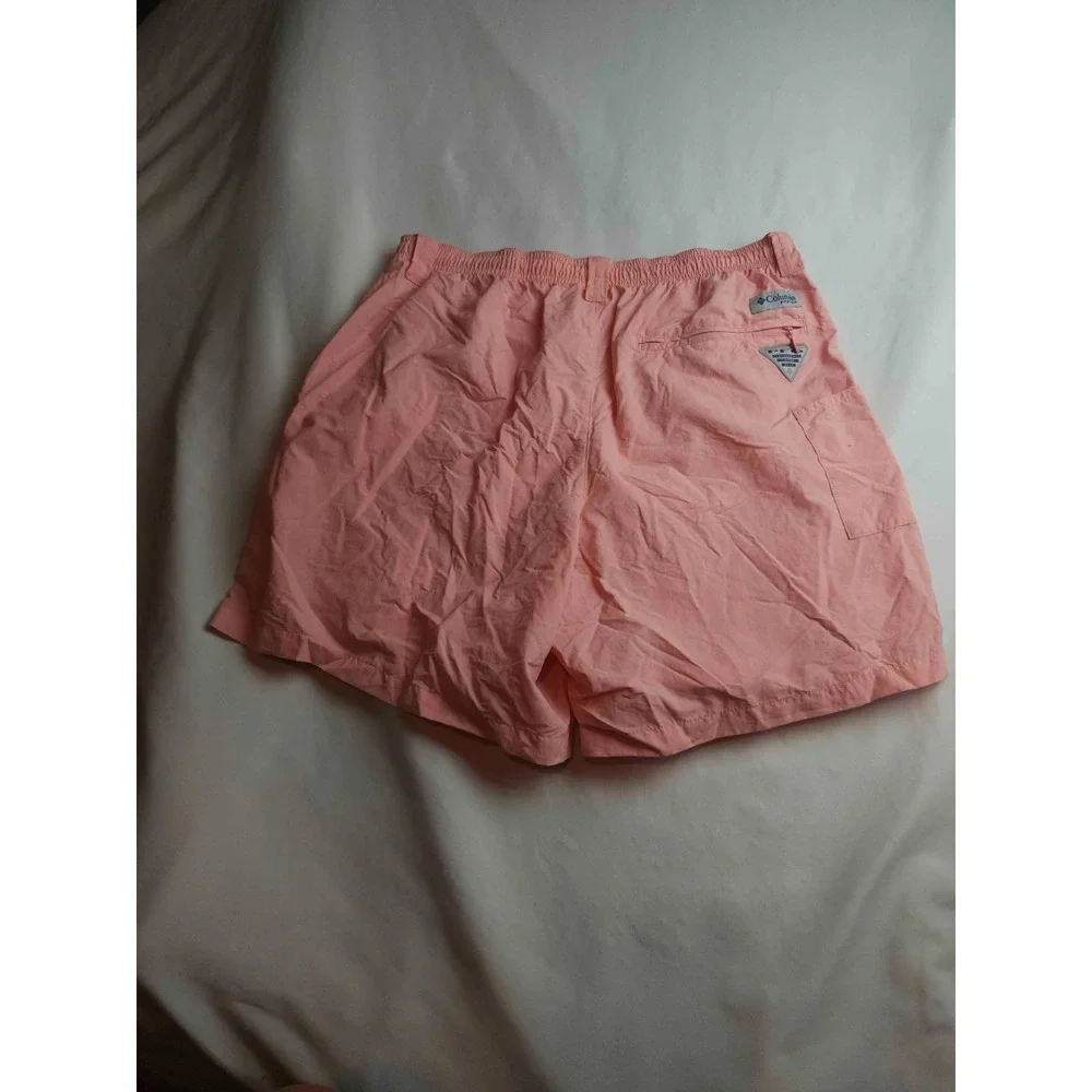 Columbia PFG Swim Trunks Mens Medium Pink Beach Coastal Mesh Lined Resortwear